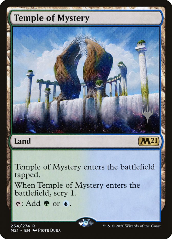 Temple of Mystery (Promo Pack) [Core Set 2021 Promos] | Golgari Games