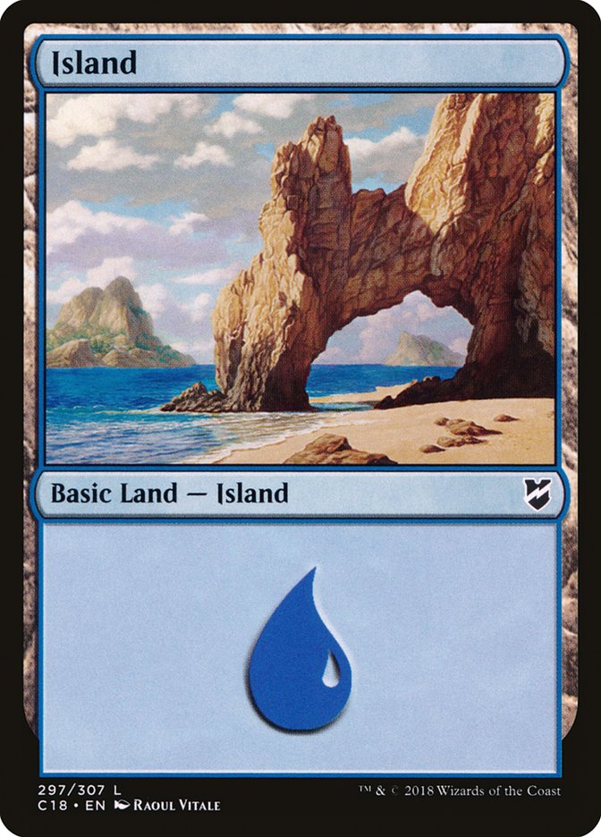 Island (297) [Commander 2018] | Golgari Games