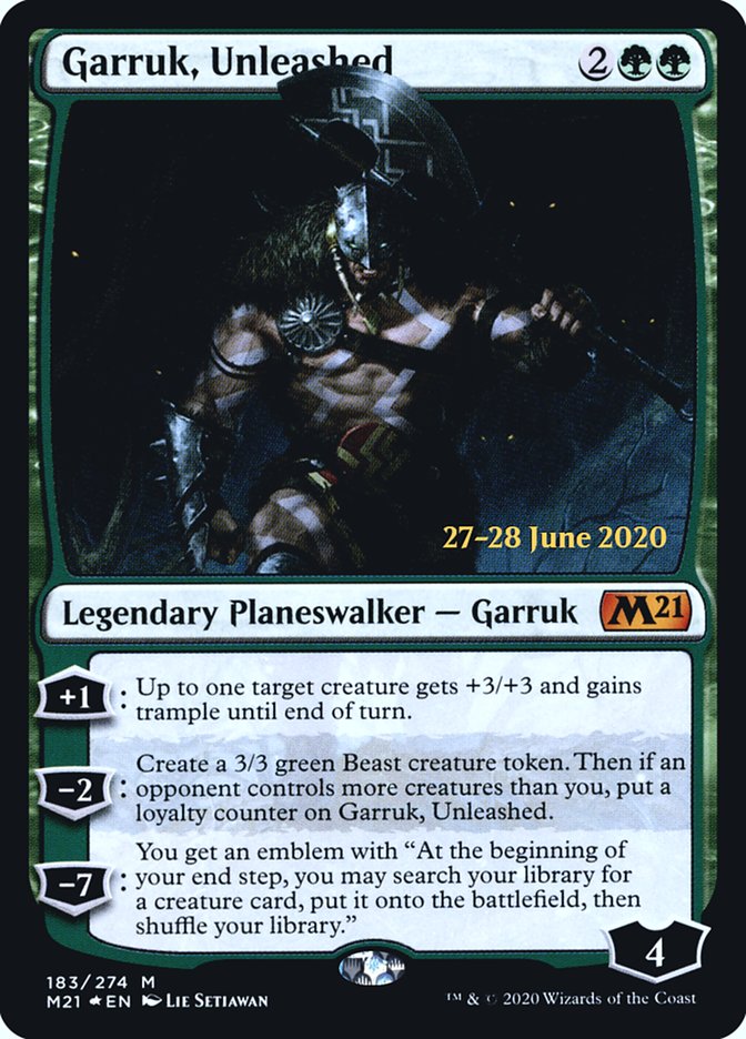 Garruk, Unleashed [Core Set 2021 Prerelease Promos] | Golgari Games