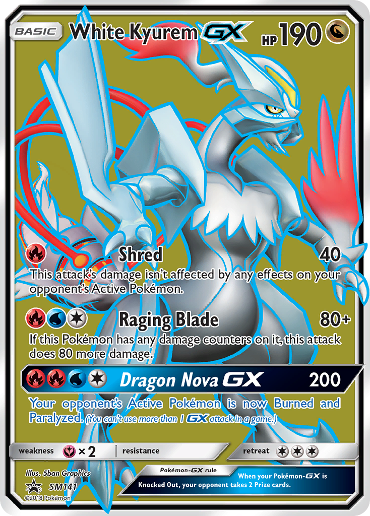 White Kyurem GX (SM141) [Sun & Moon: Black Star Promos] | Golgari Games