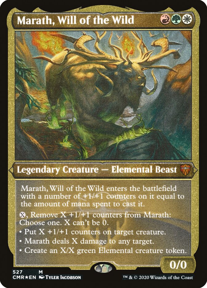 Marath, Will of the Wild (Etched) [Commander Legends] | Golgari Games