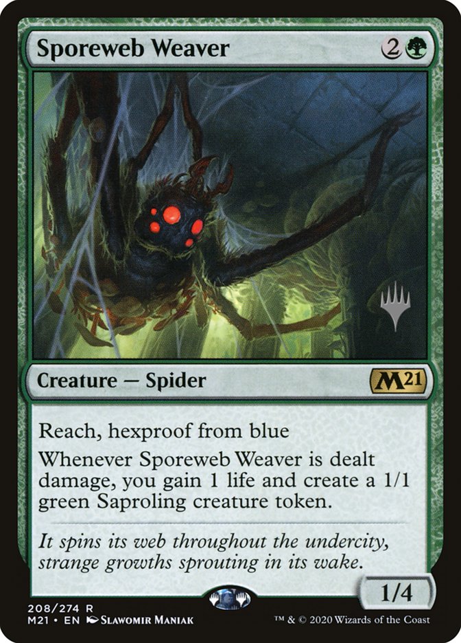 Sporeweb Weaver (Promo Pack) [Core Set 2021 Promos] | Golgari Games