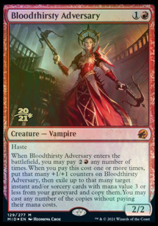 Bloodthirsty Adversary [Innistrad: Midnight Hunt Prerelease Promos] | Golgari Games