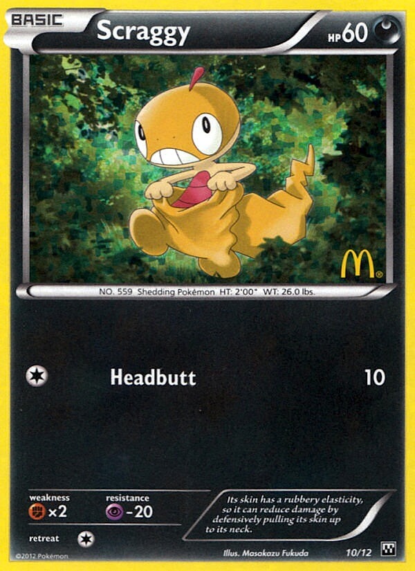 Scraggy (10/12) [McDonald's Promos: 2012 Collection] | Golgari Games