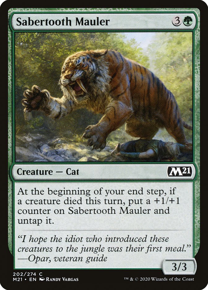 Sabertooth Mauler [Core Set 2021] | Golgari Games