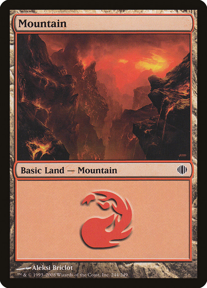 Mountain (244) [Shards of Alara] | Golgari Games