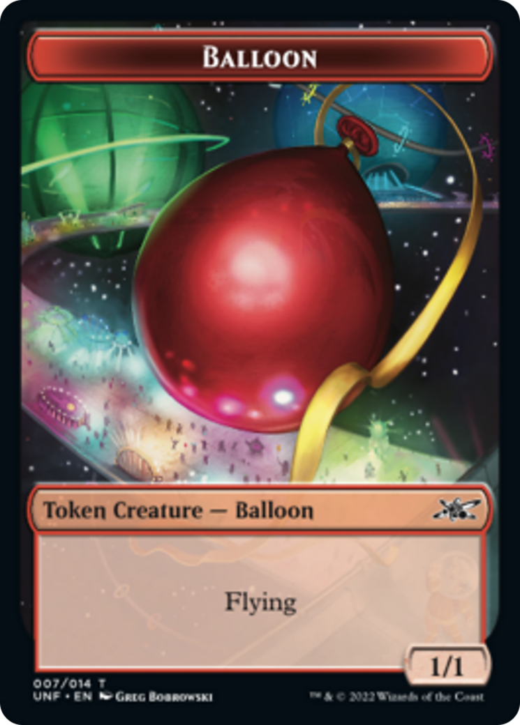 Cat // Balloon Double-sided Token [Unfinity Tokens] | Golgari Games