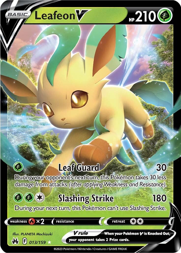 Leafeon V (013/159) [Sword & Shield: Crown Zenith] | Golgari Games