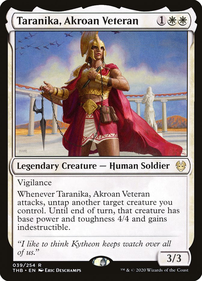 Taranika, Akroan Veteran [Theros Beyond Death] | Local Legends