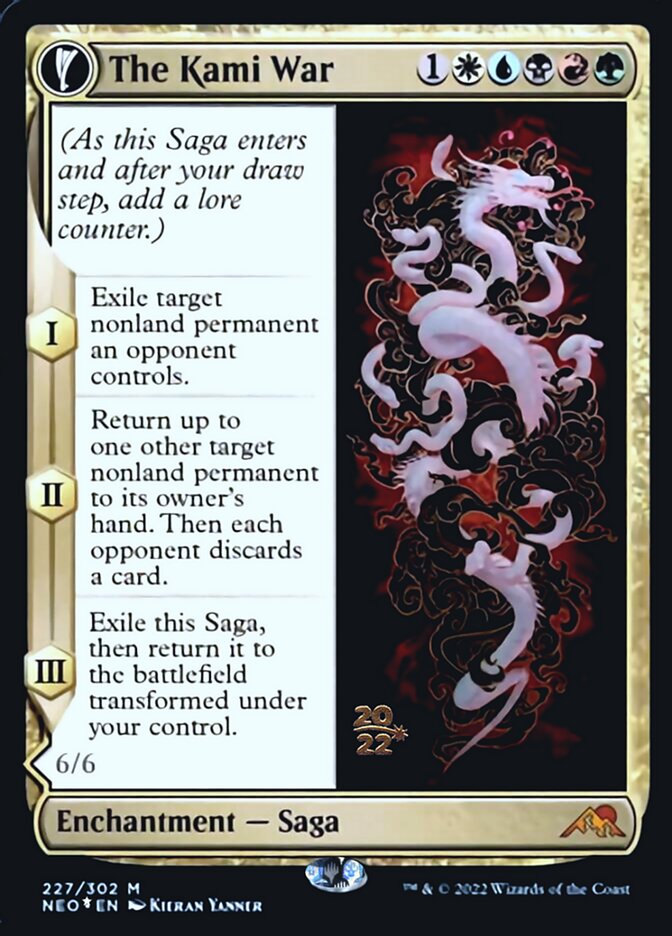 The Kami War // O-Kagachi Made Manifest [Kamigawa: Neon Dynasty Prerelease Promos] | Golgari Games