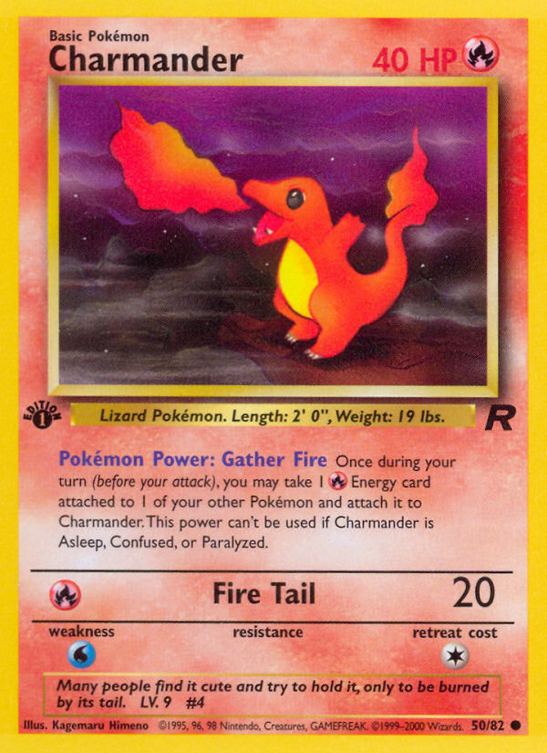 Charmander (50/82) [Team Rocket 1st Edition] | Golgari Games