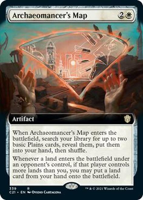 Archaeomancer's Map (Extended Art) [Commander 2021] | Local Legends