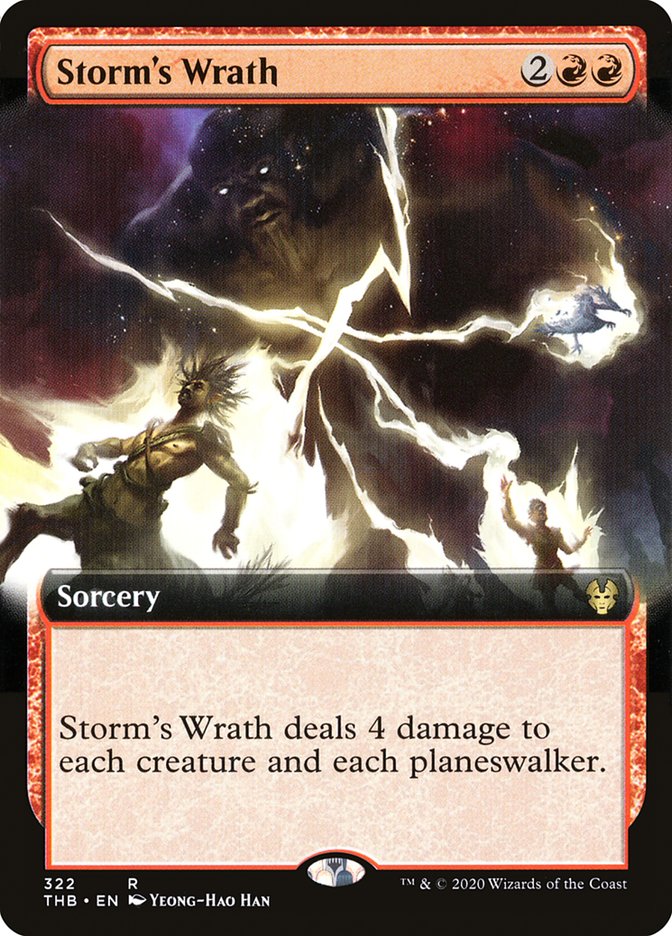 Storm's Wrath (Extended Art) [Theros Beyond Death] | Local Legends