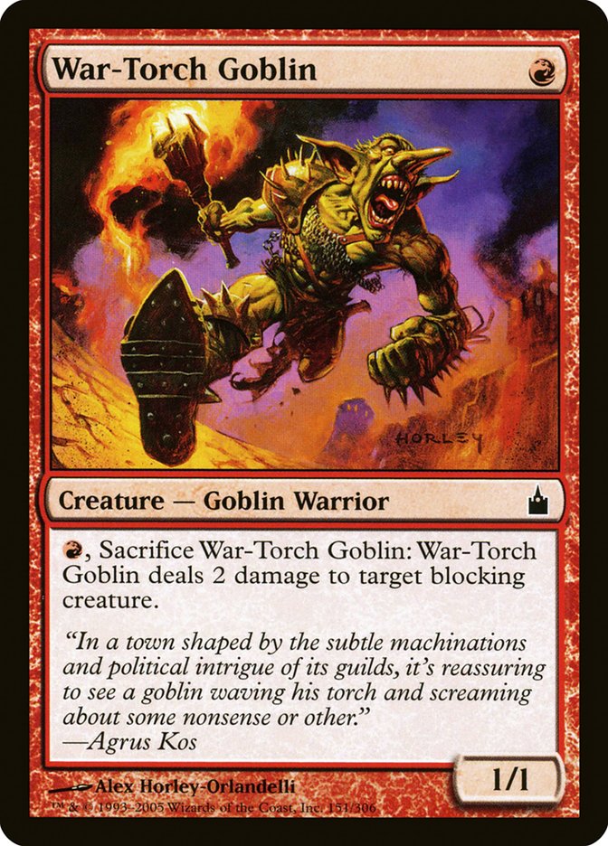 War-Torch Goblin [Ravnica: City of Guilds] | Local Legends