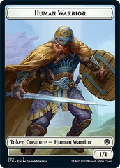Insect // Human Warrior Double-Sided Token [Starter Commander Decks] | Local Legends