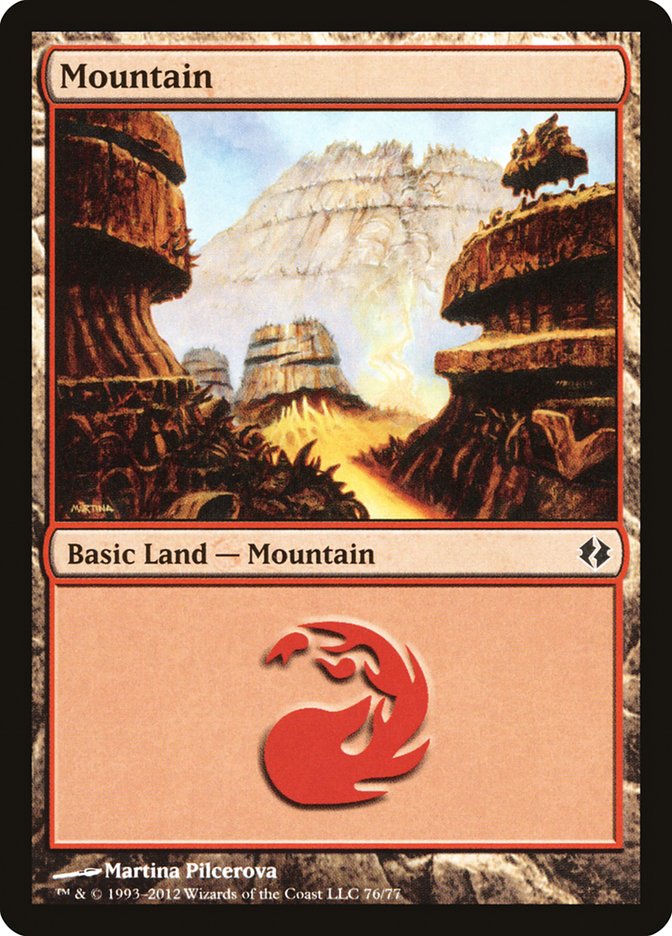 Mountain (76) [Duel Decks: Venser vs. Koth] | Local Legends