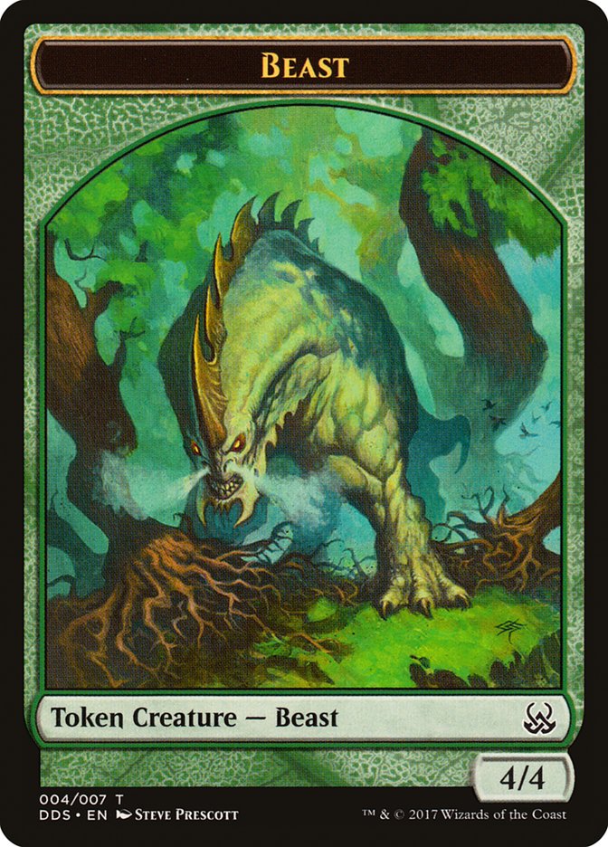 Beast Token [Duel Decks: Mind vs. Might Tokens] | Golgari Games