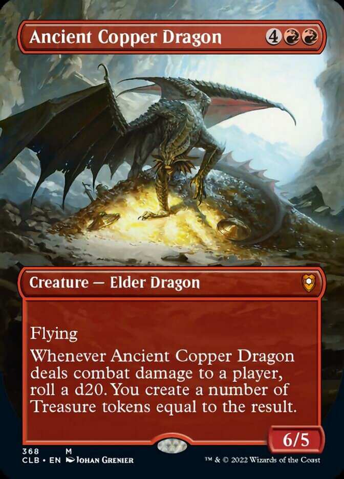 Ancient Copper Dragon (Borderless Alternate Art) [Commander Legends: Battle for Baldur's Gate] | Golgari Games