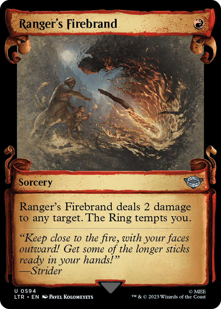 Ranger's Firebrand [The Lord of the Rings: Tales of Middle-Earth Showcase Scrolls] | Golgari Games