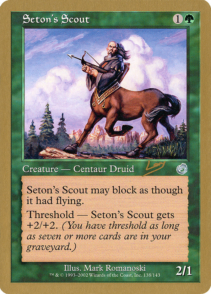 Seton's Scout (Raphael Levy) [World Championship Decks 2002] | Golgari Games