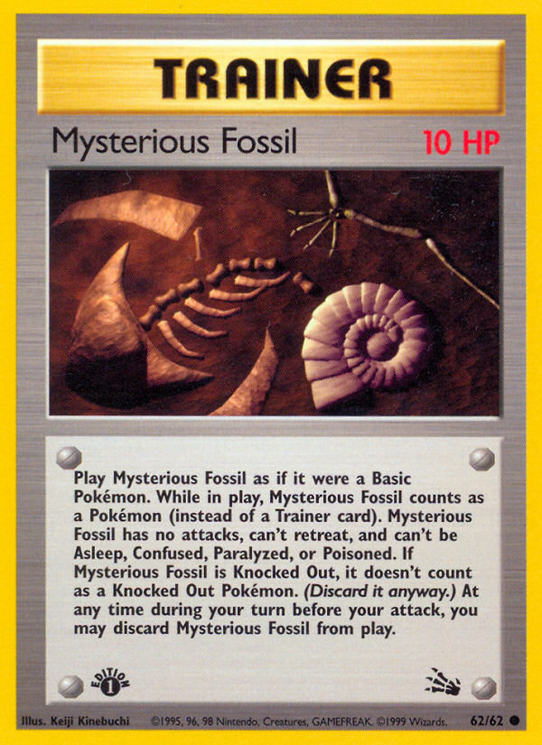 Mysterious Fossil (62/62) [Fossil 1st Edition] | Golgari Games