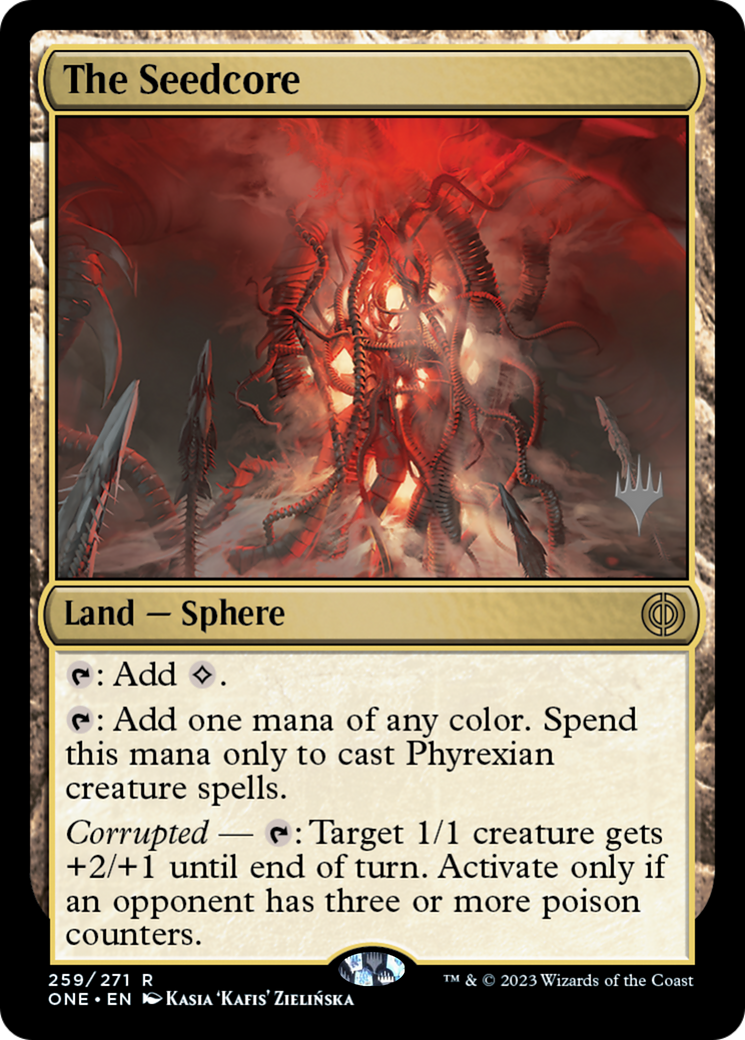 The Seedcore (Promo Pack) [Phyrexia: All Will Be One Promos] | Golgari Games