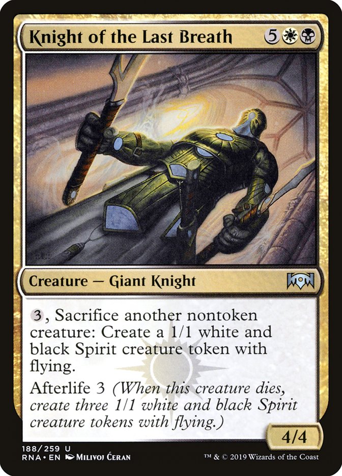 Knight of the Last Breath [Ravnica Allegiance] | Golgari Games