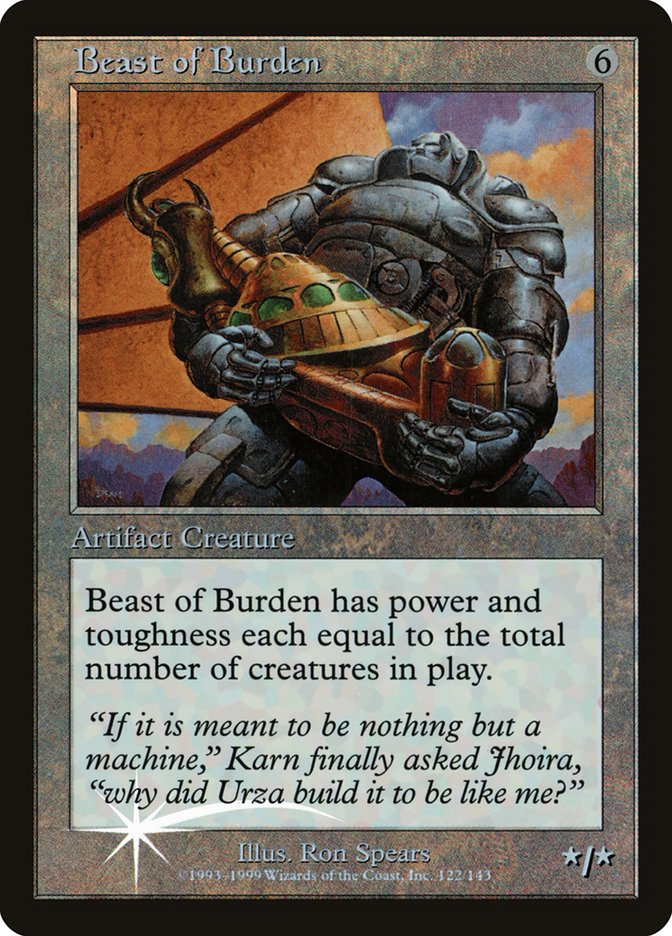 Beast of Burden (Misprinted) [Urza's Legacy Promos] | Local Legends