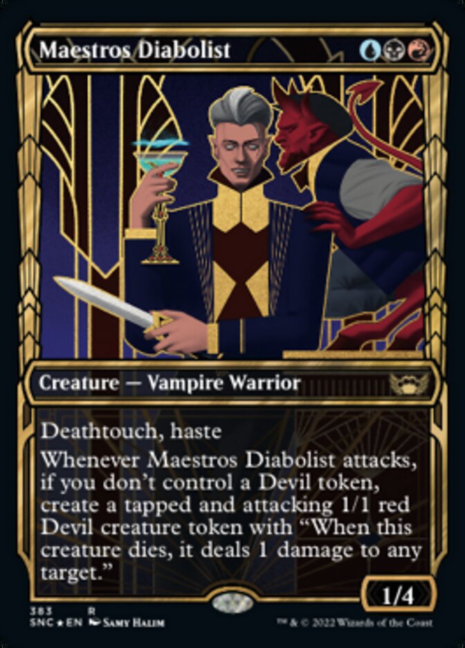 Maestros Diabolist (Showcase Golden Age Gilded Foil) [Streets of New Capenna] | Local Legends