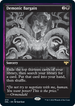 Demonic Bargain [Innistrad: Double Feature] | Golgari Games