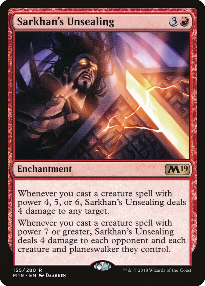 Sarkhan's Unsealing [Core Set 2019] | Local Legends