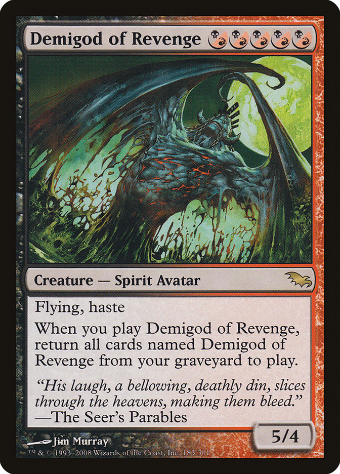 Demigod of Revenge [Shadowmoor] | Golgari Games