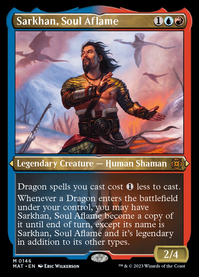 Sarkhan, Soul Aflame (Foil Etched) [March of the Machine: The Aftermath] | Golgari Games