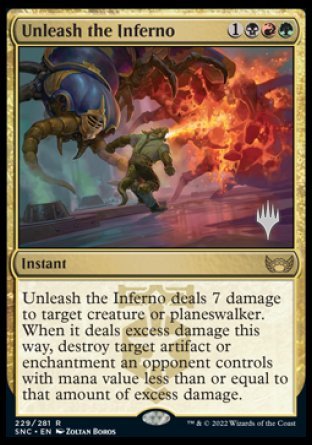 Unleash the Inferno (Promo Pack) [Streets of New Capenna Promos] | Golgari Games