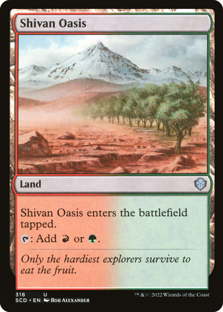 Shivan Oasis [Starter Commander Decks] | Local Legends