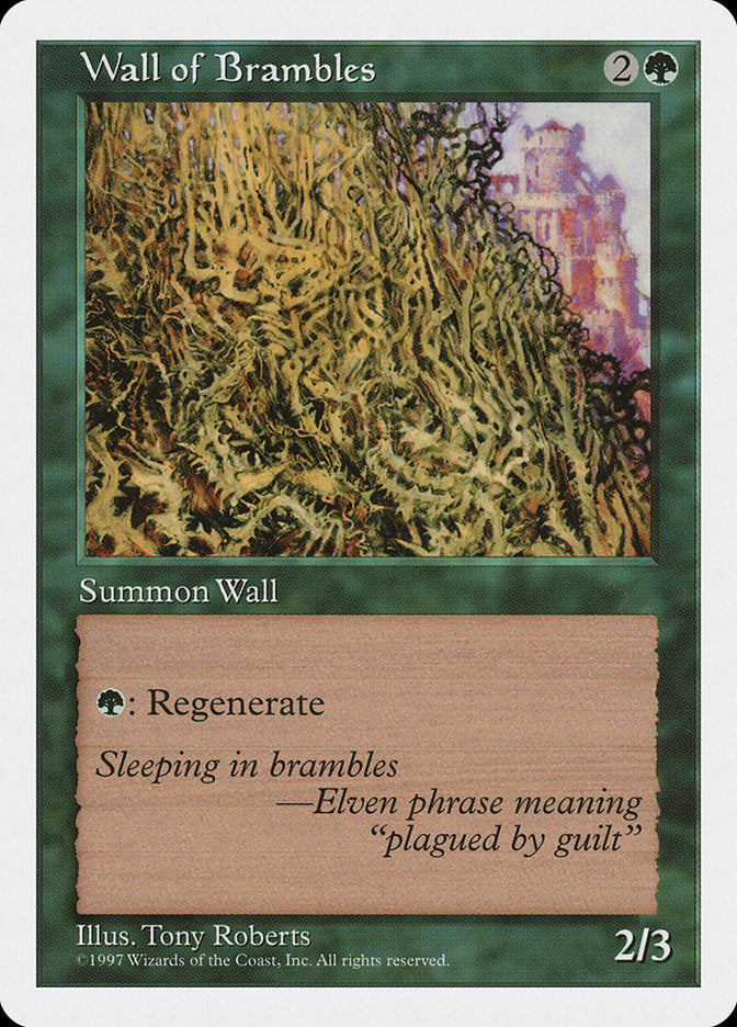 Wall of Brambles [Fifth Edition] | Golgari Games