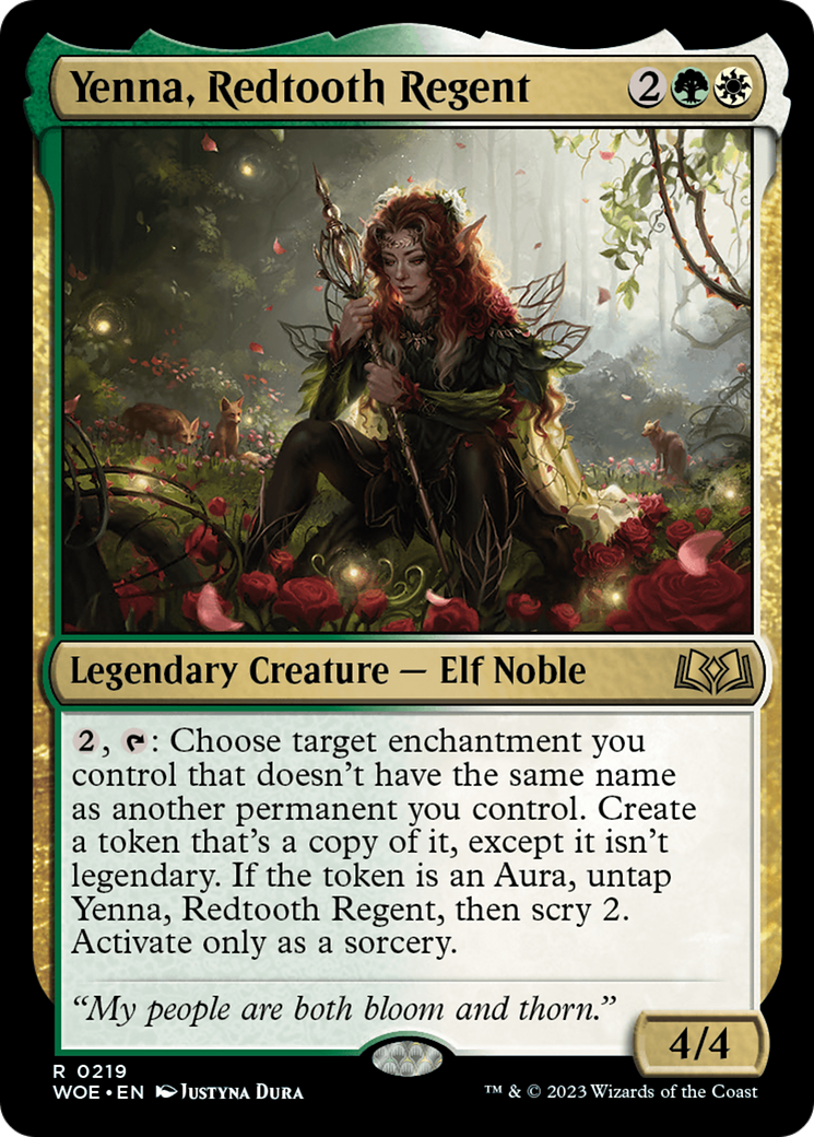 Yenna, Redtooth Regent [Wilds of Eldraine Prerelease Promos] | Golgari Games