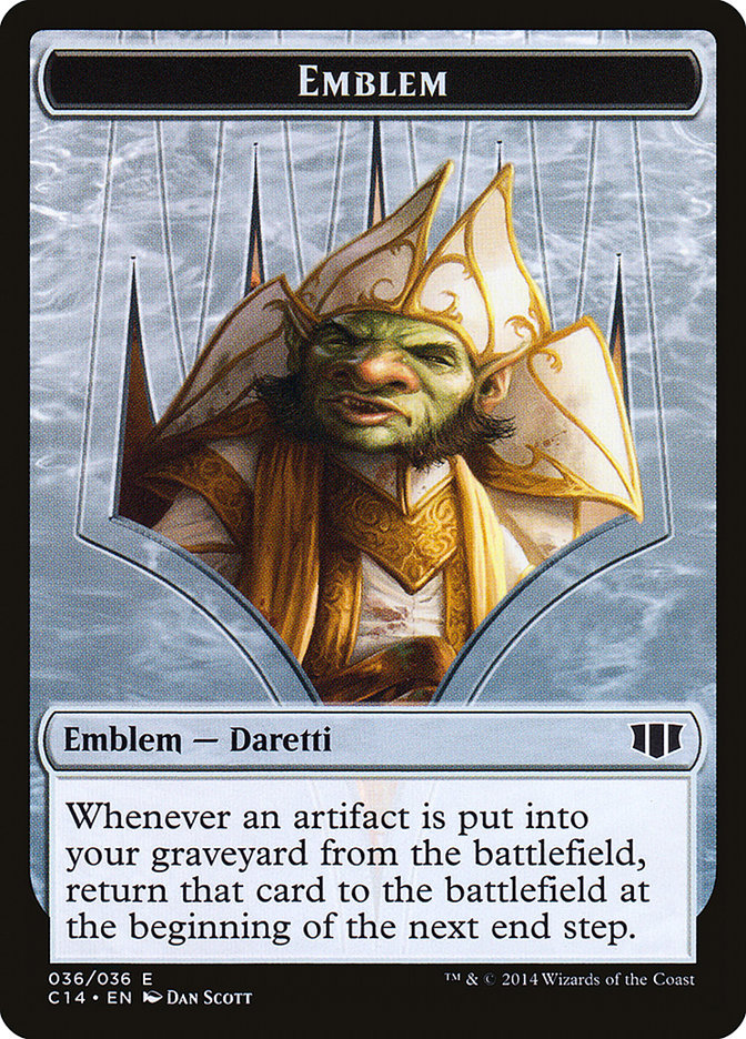 Daretti, Scrap Savant Emblem // Tuktuk the Returned Double-sided Token [Commander 2014 Tokens] | Golgari Games