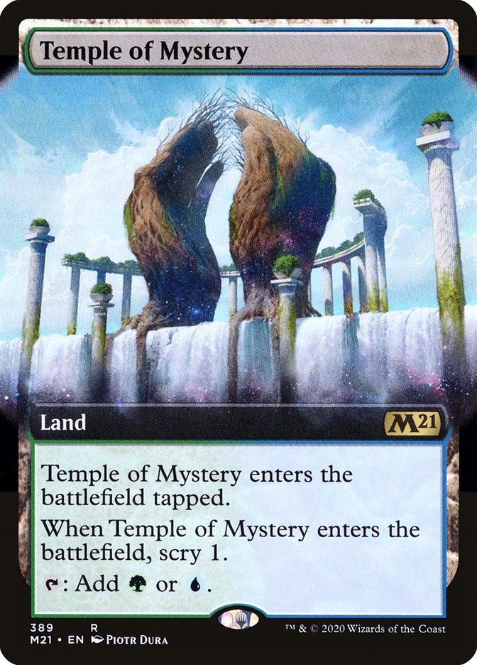 Temple of Mystery (Extended Art) [Core Set 2021] | Local Legends