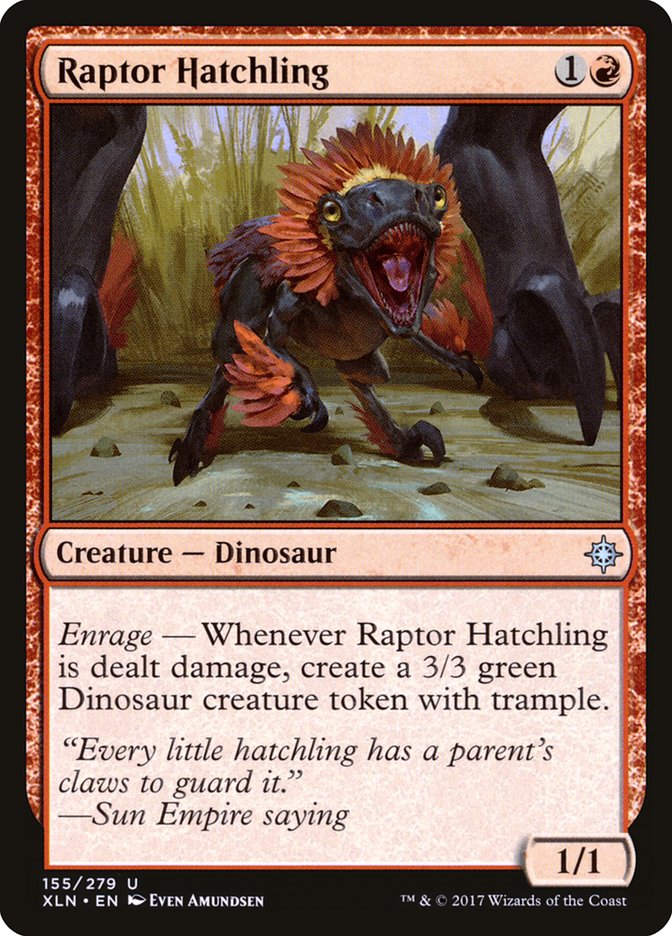 Raptor Hatchling [Ixalan] | Golgari Games