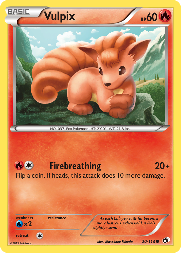 Vulpix (20/113) [Black & White: Legendary Treasures] | Golgari Games