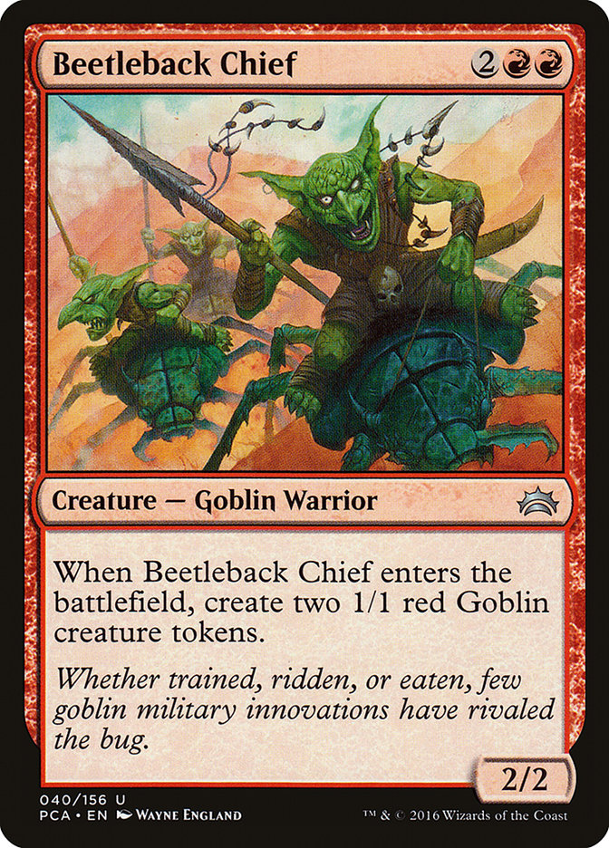 Beetleback Chief [Planechase Anthology] | Golgari Games