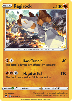 Regirock (089/185) [Sword & Shield: Vivid Voltage] | Golgari Games