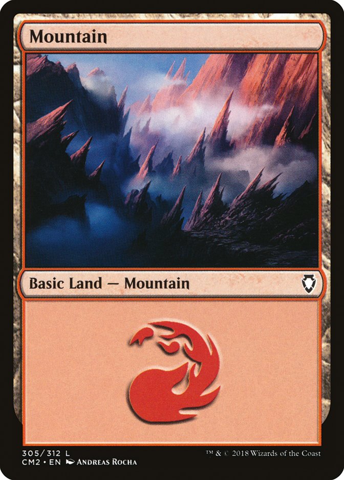 Mountain (305) [Commander Anthology Volume II] | Golgari Games