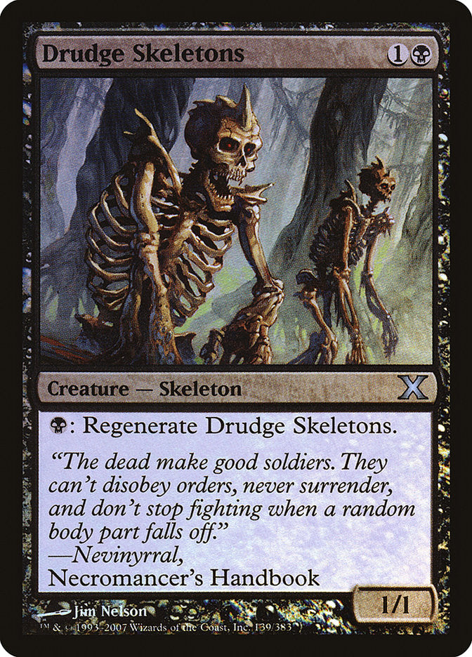 Drudge Skeletons (Premium Foil) [Tenth Edition] | Local Legends