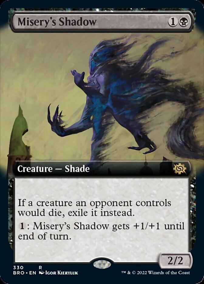 Misery's Shadow (Extended Art) [The Brothers' War] | Golgari Games