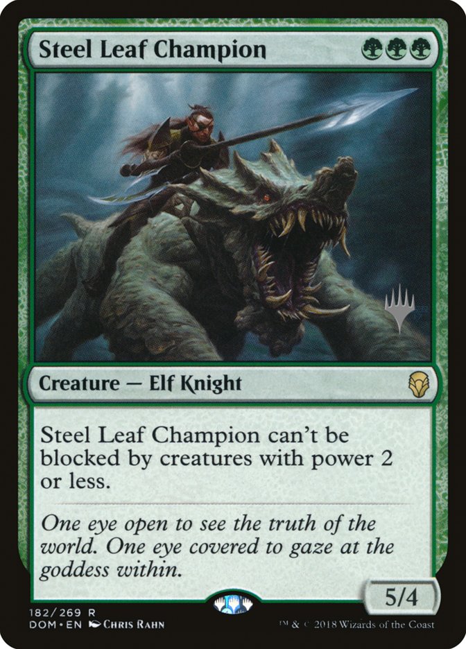 Steel Leaf Champion (Promo Pack) [Dominaria Promos] | Local Legends