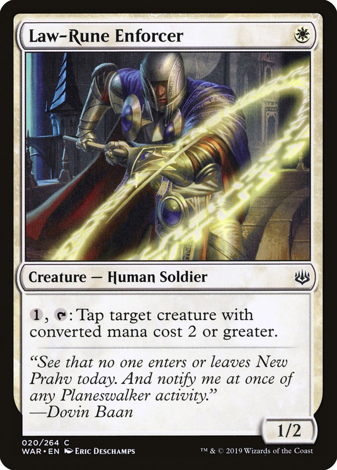 Law-Rune Enforcer [War of the Spark] | Local Legends