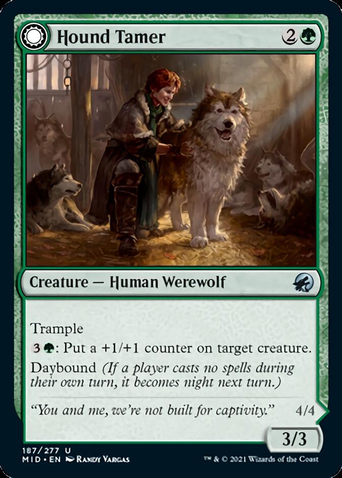 Hound Tamer // Untamed Pup [Innistrad: Midnight Hunt] | Golgari Games