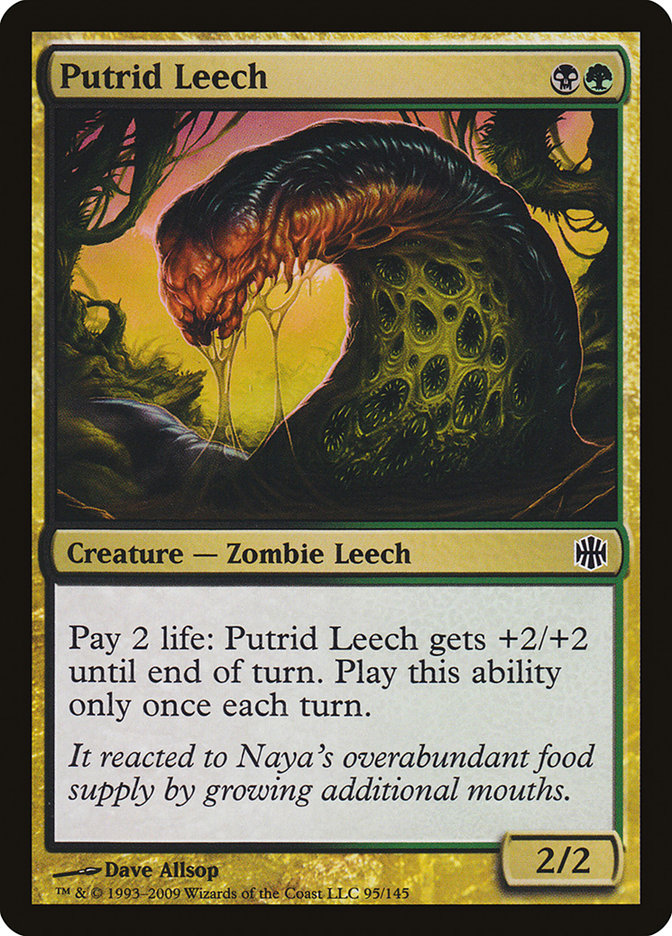 Putrid Leech [Alara Reborn] | Golgari Games